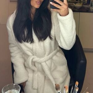 White luxury robe